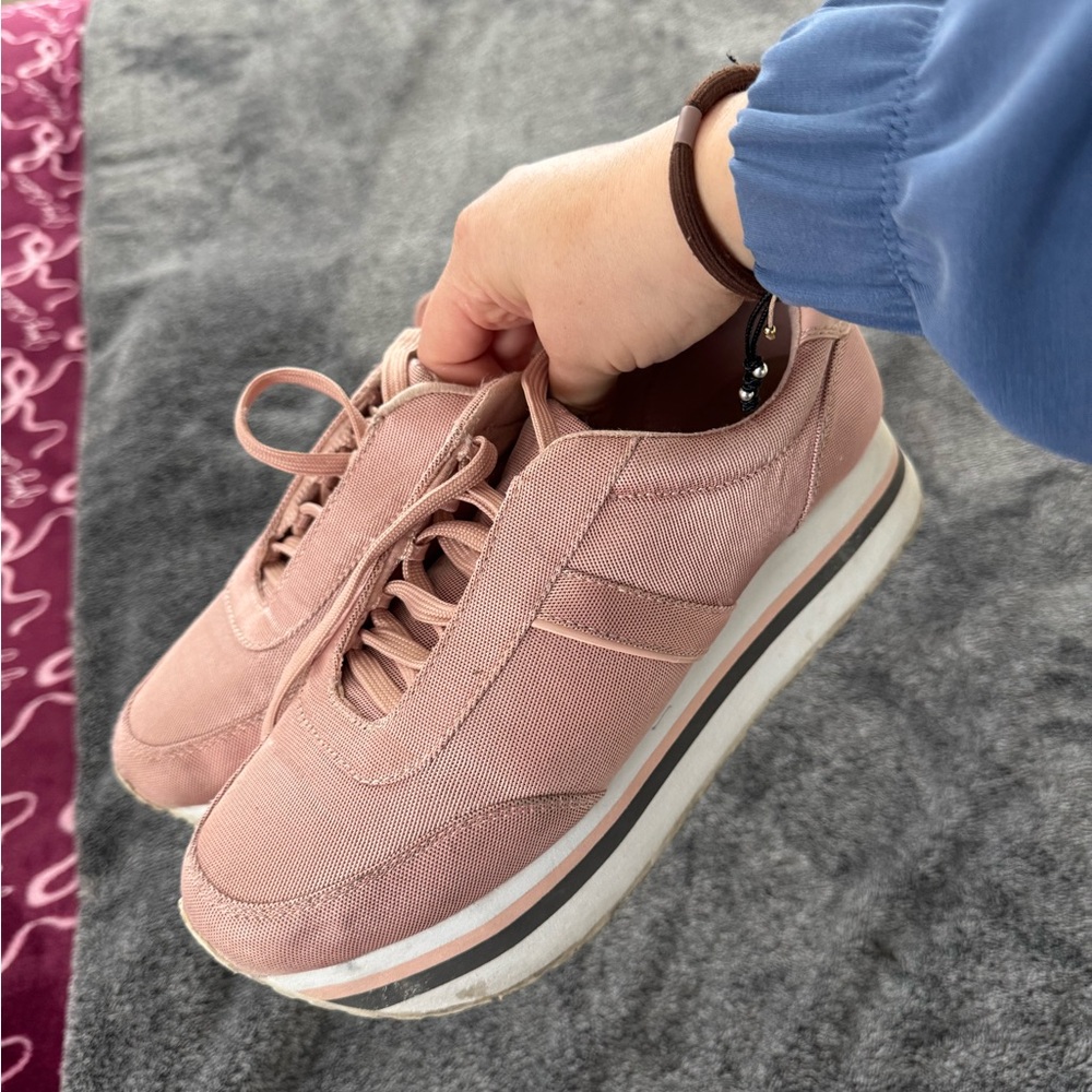 3/ $15 Stradivarius Pink Women's Sneakers